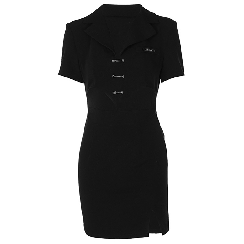 Đầm khoét cổ chữ v Màu Trơn Thời Trang Mùa Hè Quyến Rũ Cho Nữ