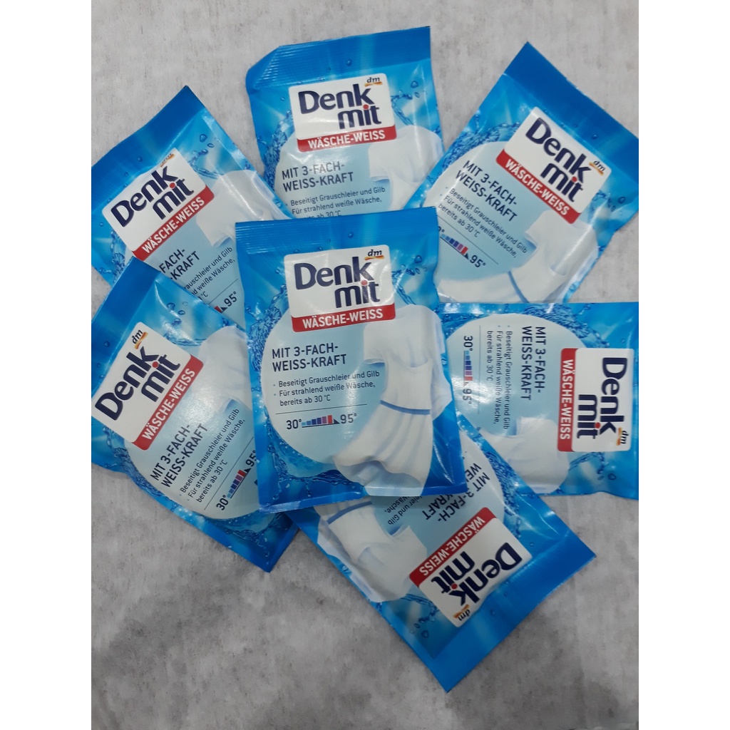 combo 2 gói bột tẩy trắng quần áo DENKMIT - Gói 50g ( hàng nhập khẩu Đức )
