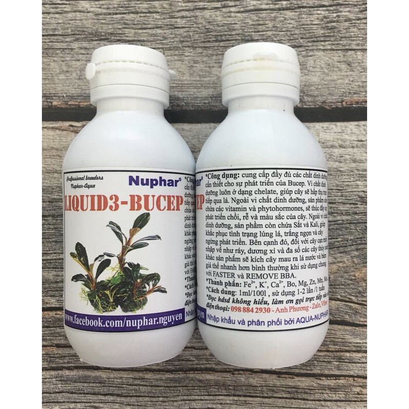 [NUPHAR] LIQUID 3 BUCEP - Phân Nước Cao Cấp Cho Bucep