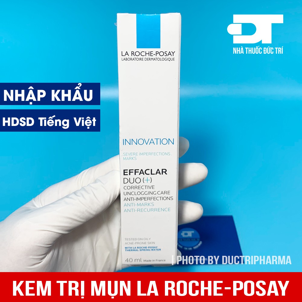 Kem hỗ trợ làm giảm mụn La Roche Posay Effaclar Duo+