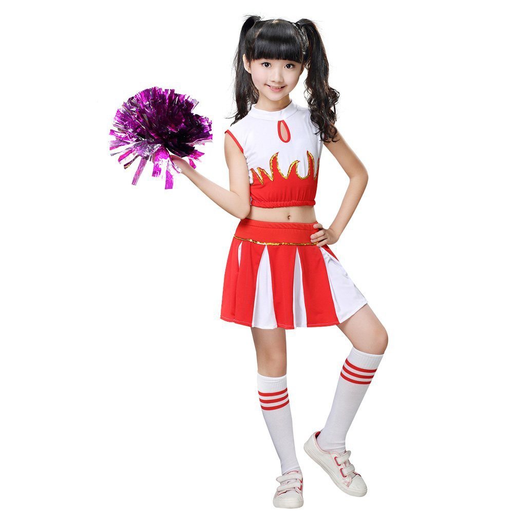 Bộ Đồng Phục Đội Cổ Động Xinh Xắn Cho Bé Gái