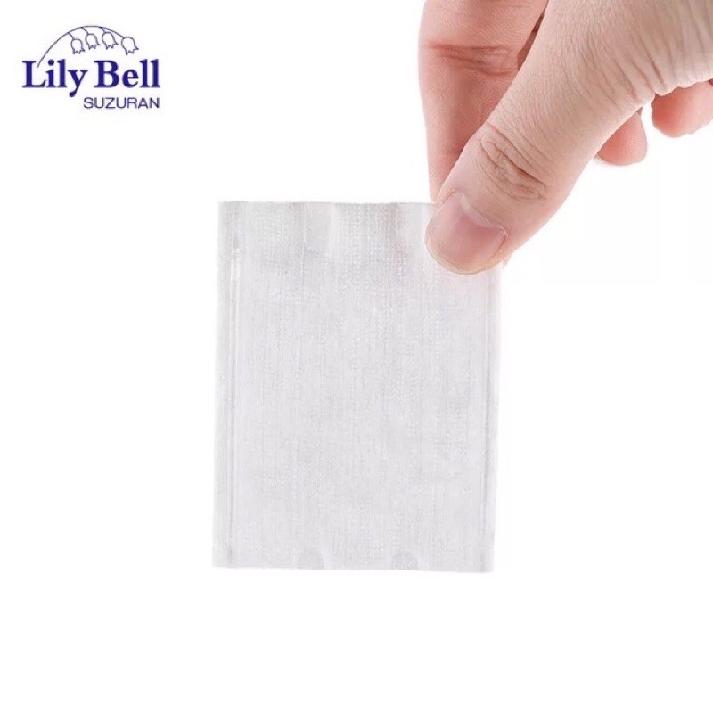 Bông tẩy trang Lily Bell vỏ xanh Extra Thin 240 miếng LBE24