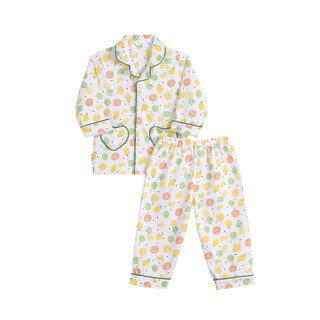 Bộ Pyjamas Bông Dài HELLO B&B BA0187 - Cam