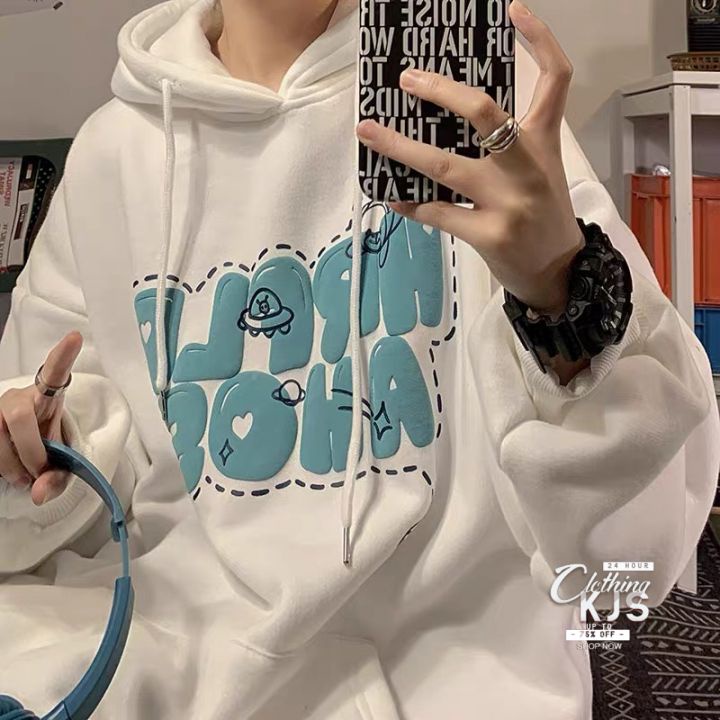 Áo Khoác Nỉ Nam Nữ - Áo Hoodie Lót Nỉ Bông KJS Clothing Dáng Rộng Unisex Hàn Quốc AHD01 | BigBuy360 - bigbuy360.vn