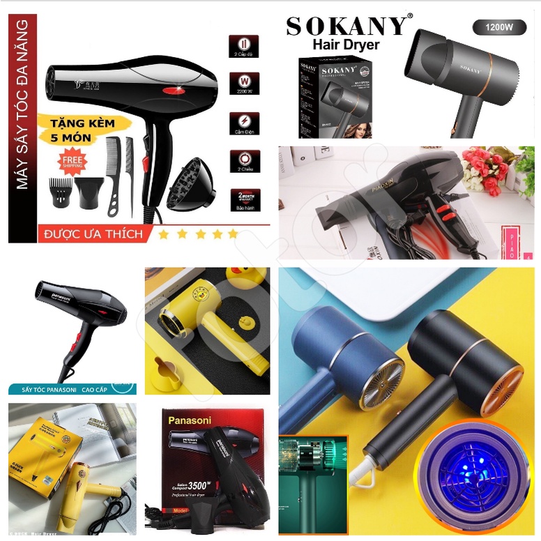 MÁY SẤY TÓC DELIYA DLY-8018,TOSHIBA-8848,PANAS 5528,MISUSTAR,VỊT VÀNG, PIAOXIN PX-3803, SOKANY