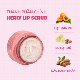 Tẩy tế bào chết môi HERLY Lip Scrub 20ml dưỡng môi mềm mịn [HL02]