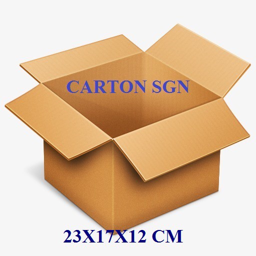 1 Thùng Hộp Carton Size 23x17x12 CM