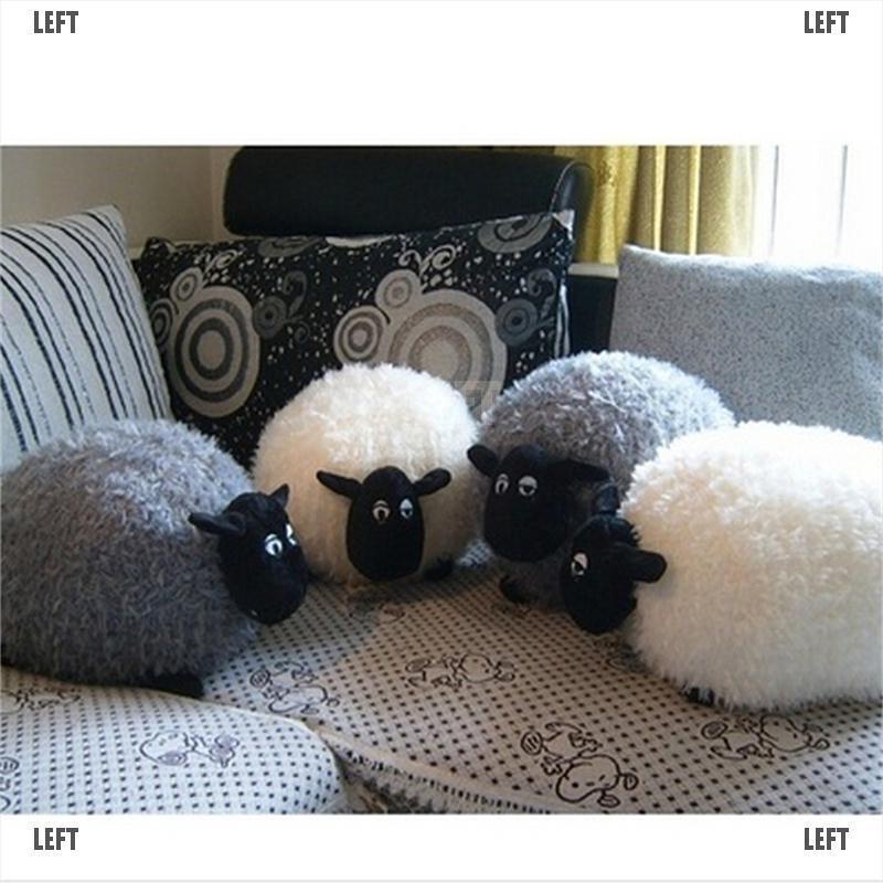 LEFT White/Gray Sheep Character Stuffed Soft Plush Toys Kids Baby Toy Or Cushion