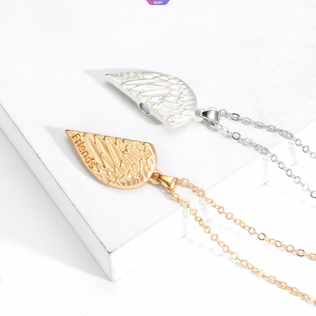 Set 2 Vòng cổ Mặt Hình Đôi Cánh Thiên Thần Hít Nam Châm Làm Quà Tặng Sinh Nhật Cho Cặp Đôi
