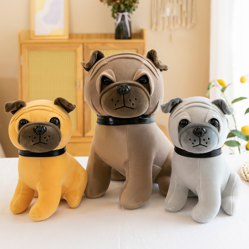 ❈♀Mô phỏng husky Shar Pei chó sang trọng đồ chơi búp bê búp bê 