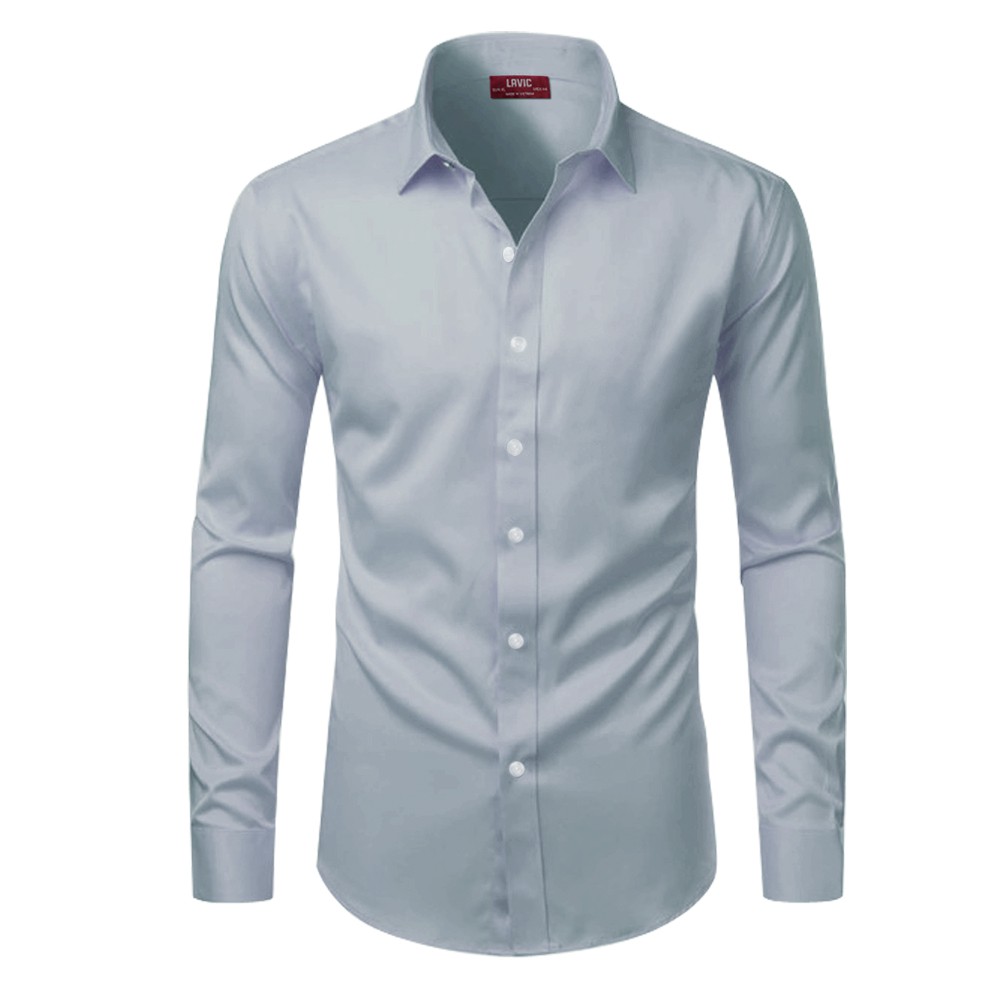 [Mã LT50 giảm 50k đơn 250k] BIG SIZE Áo sơ mi nam trơn tay dài LAVIC LV523 | BigBuy360 - bigbuy360.vn