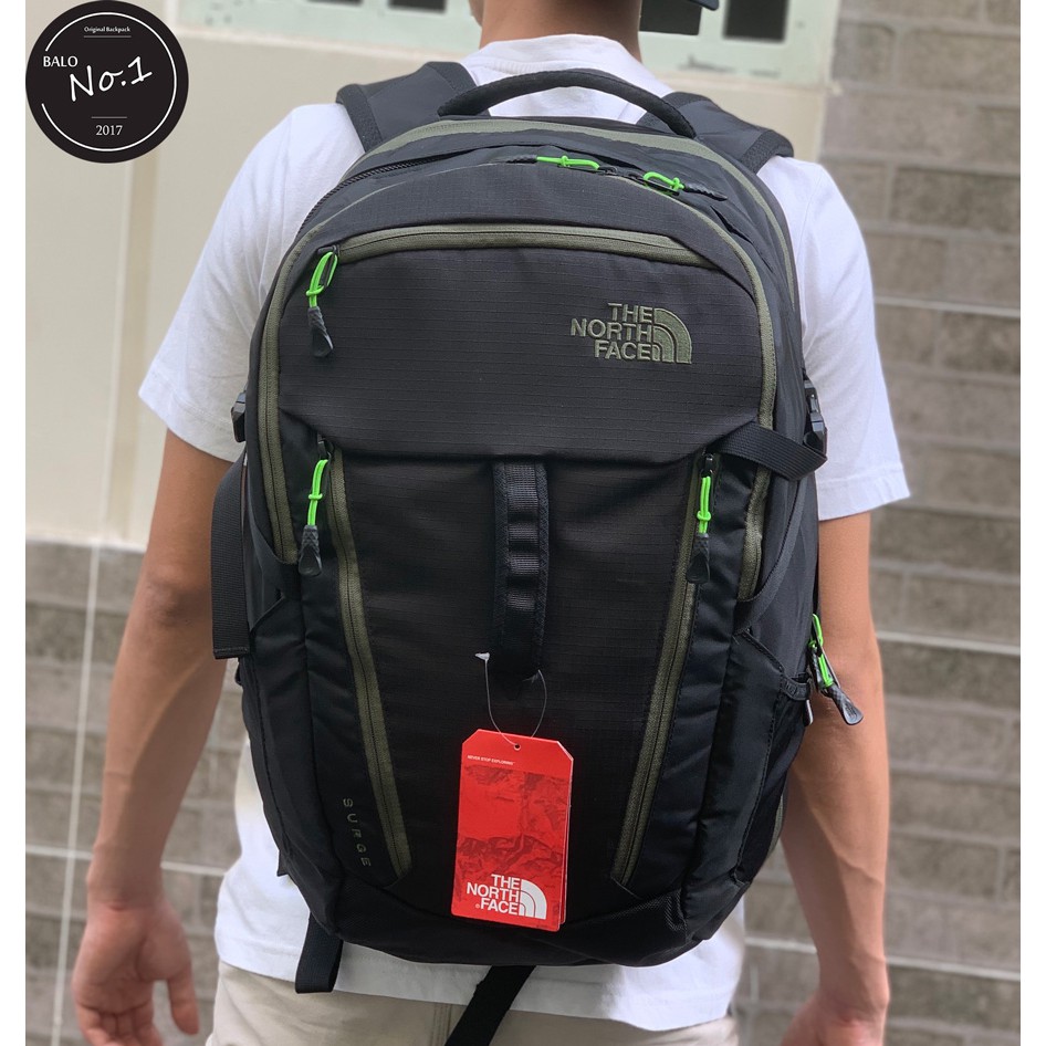 [TẶNG KÈM VỚ] Balo Laptop The North Face Surge New - Black