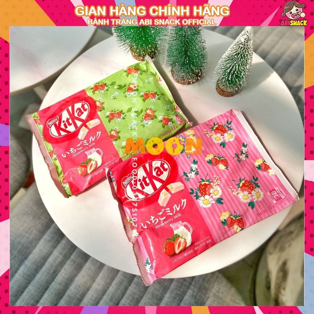 [Hàng Ngoại] Bánh Socola Kitkat Trà Xanh/Trà Sữa/Bánh Quy/Socola/Dâu Nestle Chính Hãng Nội Địa Nhật Bản Gói 150g