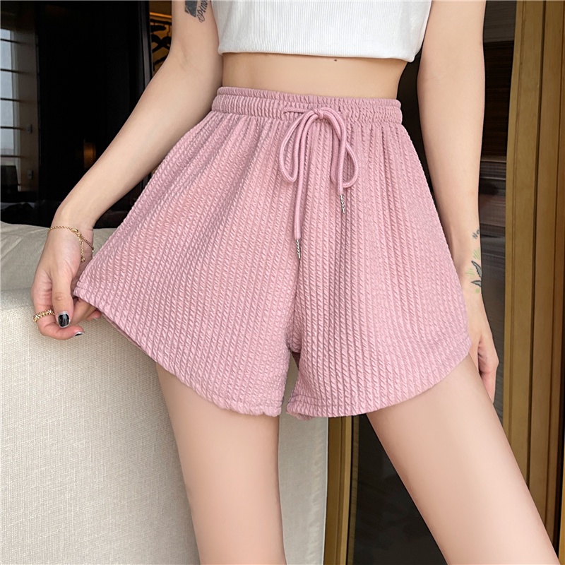 Quần Short Dây Rút Ống Rộng Thời Trang Mùa Hè Cho Nữ