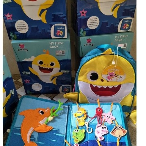 SET BALO + SÁCH VẢI BABYSHARK