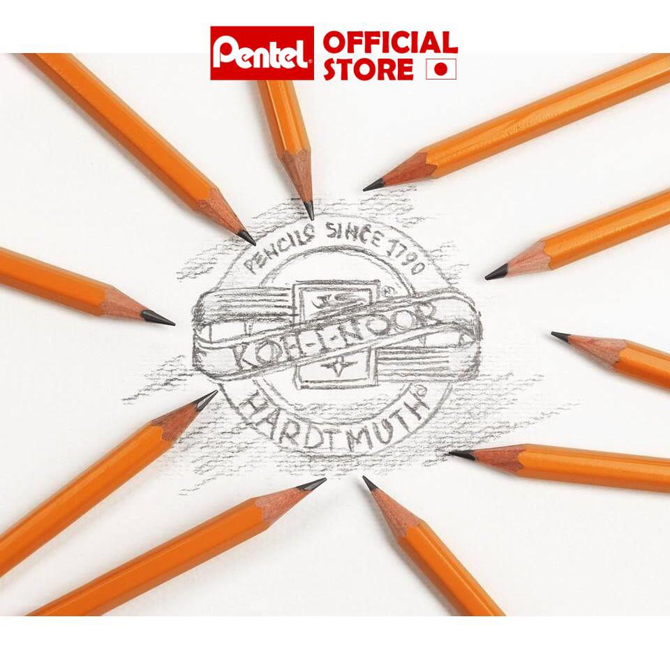 Bút Chì Tiệp Koh I Noor 1500 Nhiều Độ B | Bút Chì Gỗ Màu Vàng | 2B 3B 4B 5B 6B 7B HB | Chì Kỹ Thuật Vẽ Phác Thảo