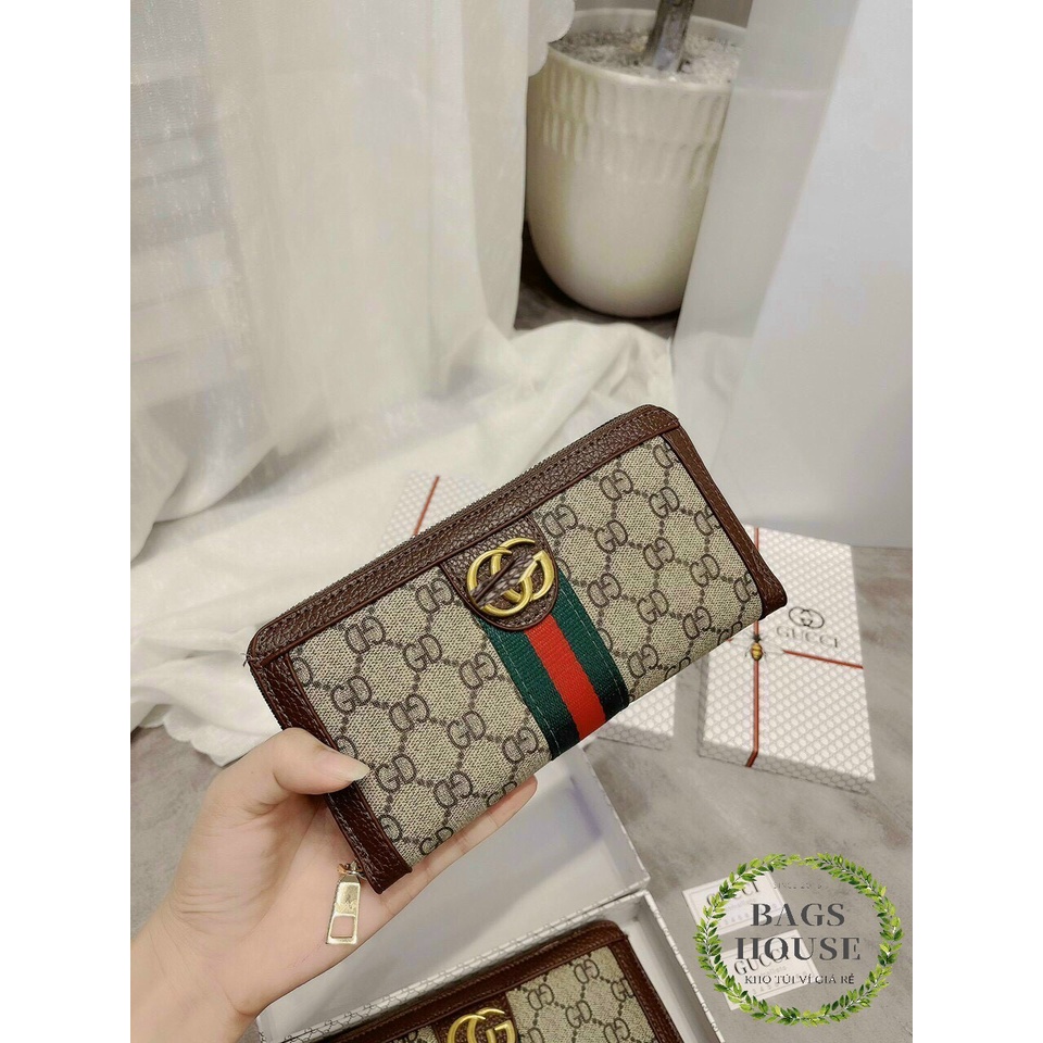 Ví dài cầm tay da dập họa tiết sang trọng full box kèm hộp hàng nhập Quảng châu loại 1 VDGG01 + ảnh thật