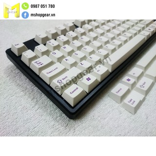 Set keycap Enjoy thick pbt dye-sub chữ tím 117 keys