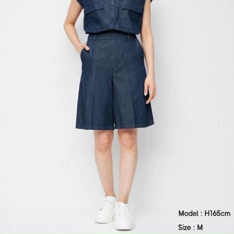 Quân jean lửng Gu nhật