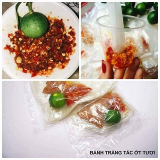 Bánh tráng ớt tắc tươi