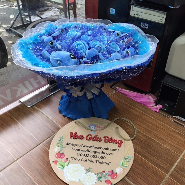Hoa Gấu Bông stick