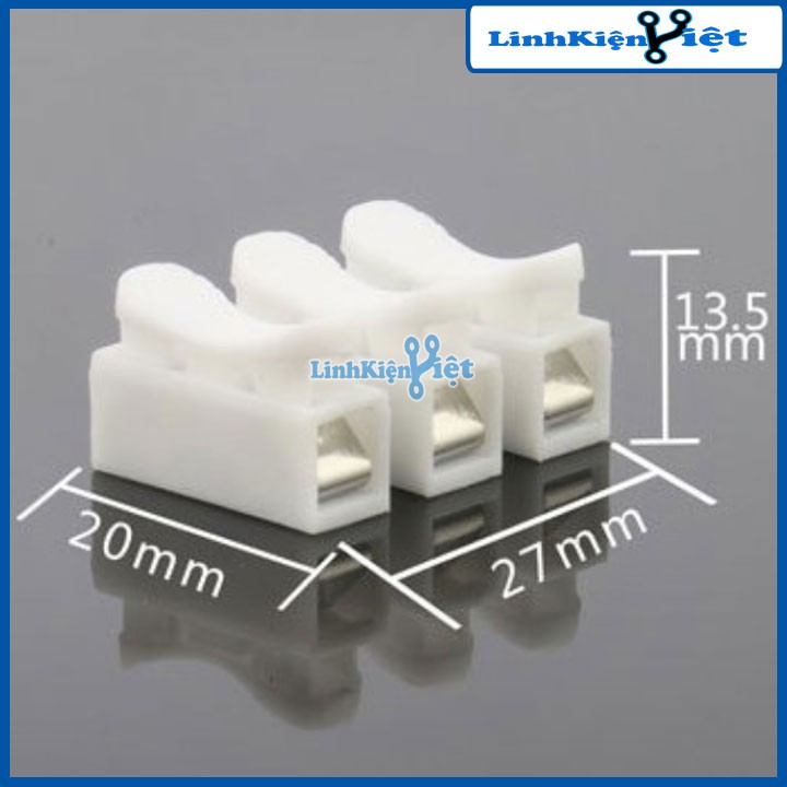 Cầu Nối Dây Điện 3P ( Trắng ) - 1 Chiếc