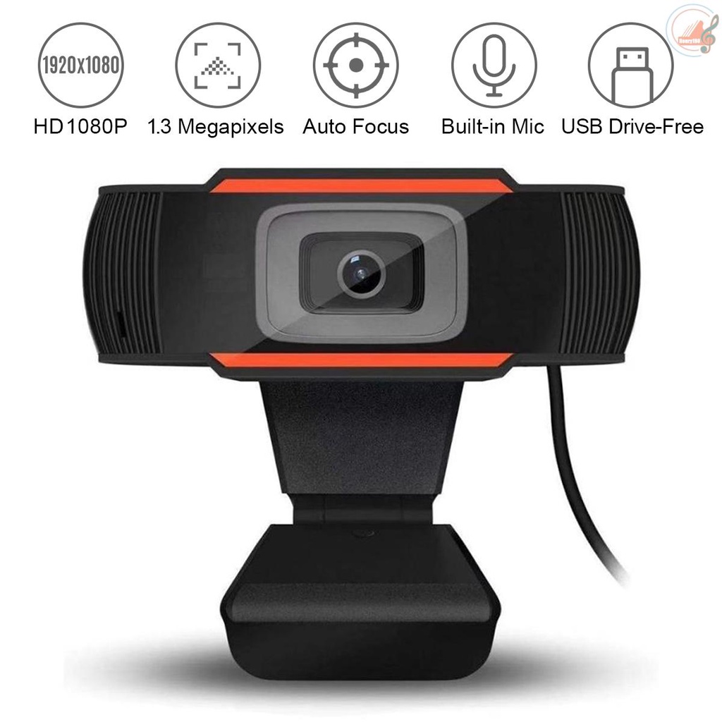 ✍H H✔Webcam HD 1080P kèm micro cổng USB giảm tiếng ồn hỗ trợ dạy học/phát sóng trực tuyến | BigBuy360 - bigbuy360.vn