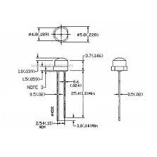 Led lùn Siêu sáng 5mm  / Linh Kiện Điện Tử