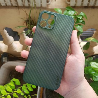 Ốp lưng Memumi Carbon cho iPhone 12/ 12 Pro/ 12 Pro Max siêu mỏng 0.3mm Chính Hãng