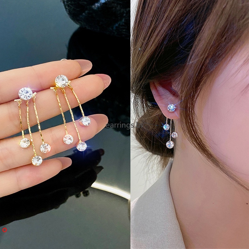 Bông tai tua rua đính ngọc trai giả thời trang cho nữ