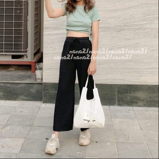 Áo croptop dây rút