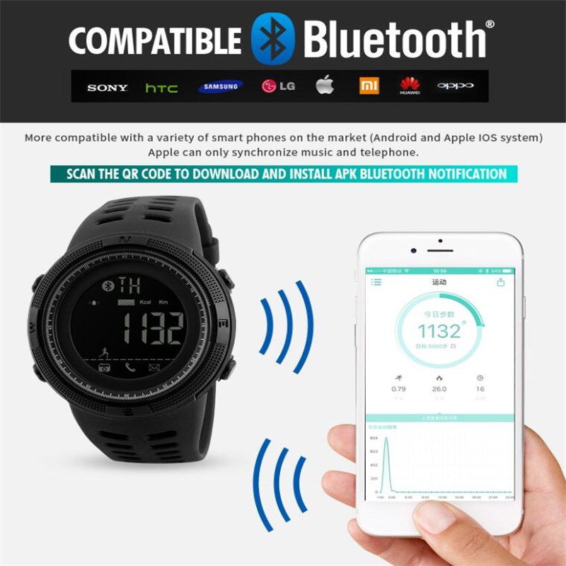 Đồng Hồ Thông Minh Đa Năng Skmei 1250 Kết Nối Bluetooth