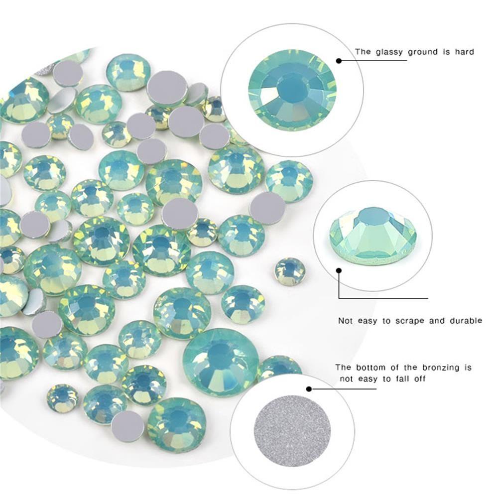 BORAG Đá Opal 3D SS4-SS20 Nhiều Kích Cỡ Đính Móng Nghệ Thuật
