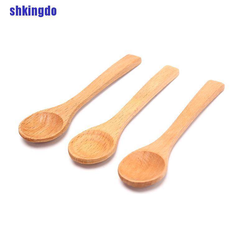 1 Muỗng Gỗ Tre Tròn Múc Trà Cà Phê Muối Muối Tiện Dụng Cho Nhà Bếp