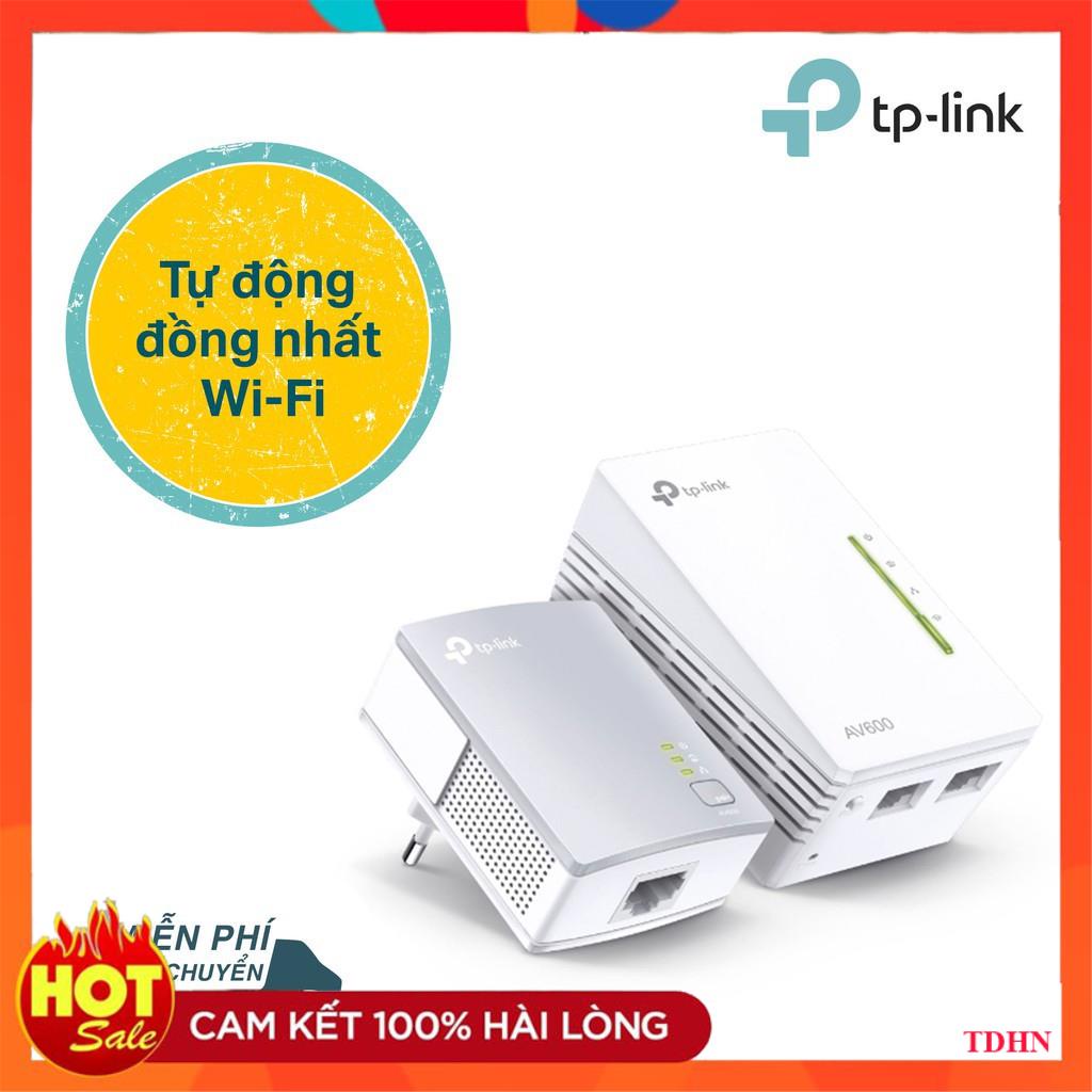 TP-Link Bộ mở rộng Internet qua đường dây điện Wi-Fi Chuẩn N 300Mbps AV600-TL-WPA4220KIT- Hãng phân phối chính thức