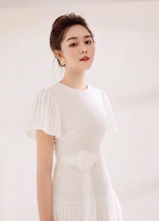 Đầm dập li phối hoa sang trọng