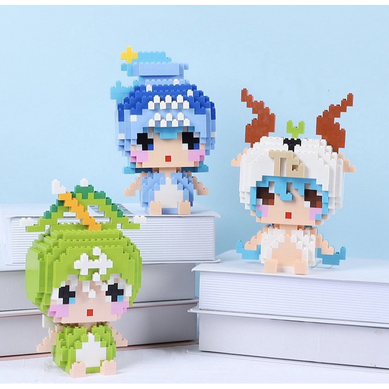 Lắp ráp 12 cung hoàng đạo - Lego, xếp hình, Mô hình trưng bày, decor, Quà tặng ,Đồ chơi