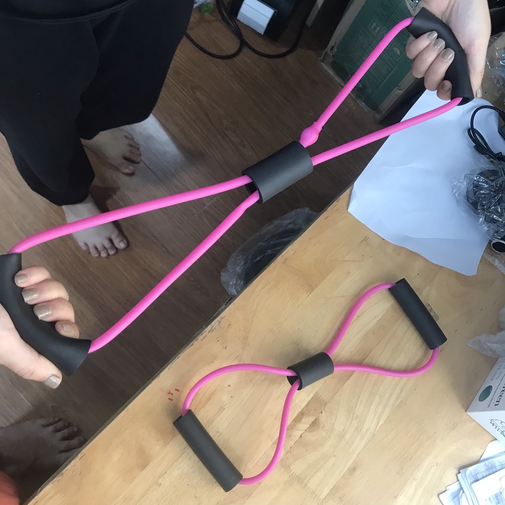 Dây kéo đàn hồi tập tay vai số 8 dây tập tập gym yoga tại nhà cao su dẻo dai chắc chắc màu sắc tươi tắn G-SPORTS