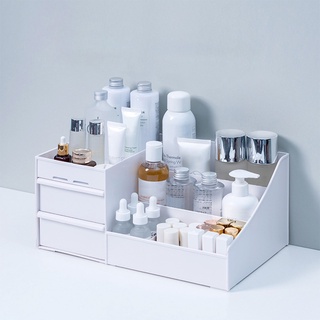Box PP Makeup Organizer Case Table Storage Container with Drawers Jewelry Cosmetic Case