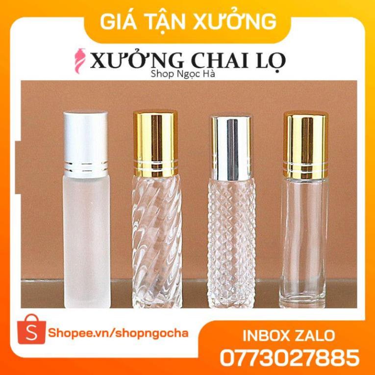 Lọ Chiết Nước Hoa ❤ GIÁ TỐT NHẤT ❤ Vỏ Bi Lăn 10ml chiết nước hoa, dầu dừa, chiết mỹ phẩm , phụ kiện du lịch