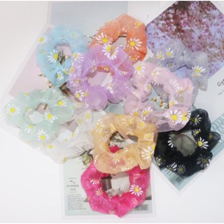 dây cột tóc  hoa cúc vải chiffon mới nhất (Màu ngẫu nhiên)