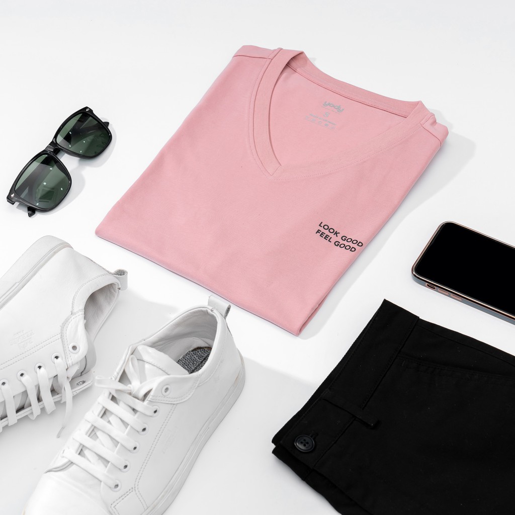 Áo phông nam cổ tim cotton trẻ trung và năng động - PPM3997 | BigBuy360 - bigbuy360.vn