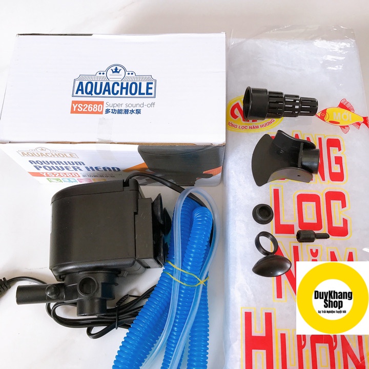 Khi mua Máy Bơm, Máy Lọc Nước 40W Aquachole YS-2680 Cho Hồ Cá Cảnh, Loại Này Chỉ Có Máy,phụ Kiện + Bông