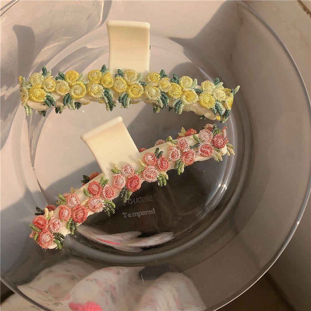 Kẹp Tóc Dạng Móng Vuốt Hình Hoa/ Cá Mập Bằng Acrylic Thanh Lịch Thời Trang Hàn Quốc Nhiều Màu Sắc Cho Nữ