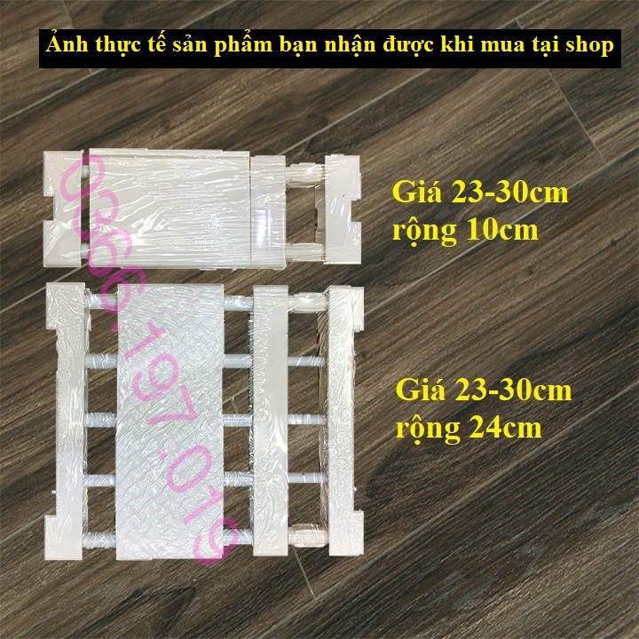 (Hoàn$) Thanh ngăn chia tủ quần áo - tủ bếp không khoan vít chịu 15kg (STIHN)