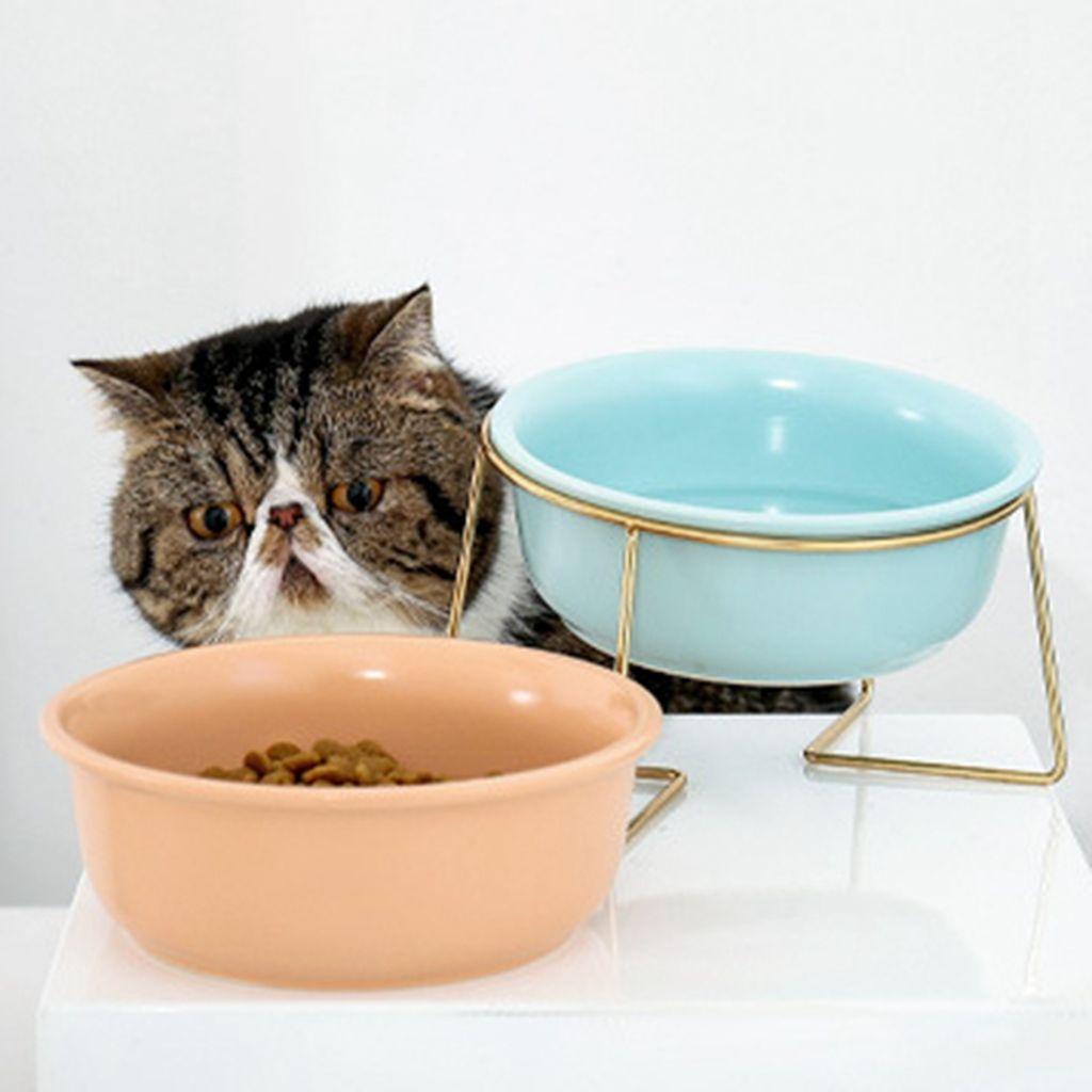Bát Đựng Thức Ăn Cho Mèo Bằng Gốm Chống Trượt Phong Cách Bắc Âu