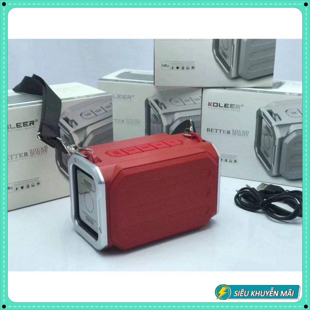 💛[HÀNG LOẠI 1] Loa Bluetooth Koleer S159 nhỏ gọn , loa chống thấm nước,mang đi chơi xa ,đeo chéo vai