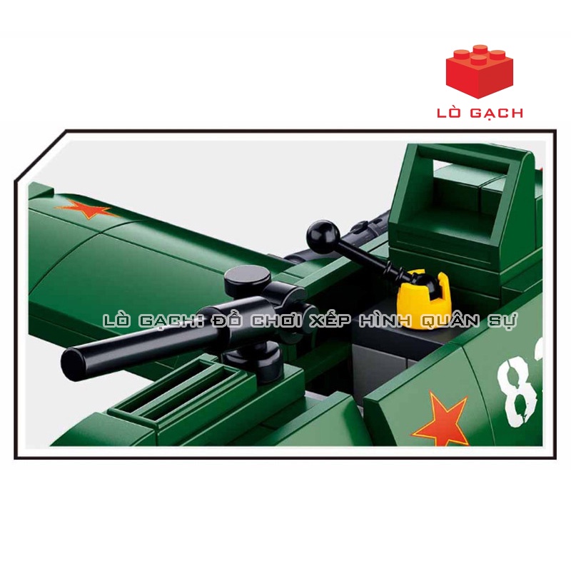 Bộ xếp hình Máy bay chiến đấu cường kích Ilyushin Il-2 Shturmovik Liên Xô Chiến tranh thế giới 2 WW2