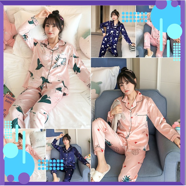 Pijama Lụa dài tay D1