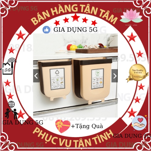 [Gấp gọn] Thùng rác thông minh treo cửa tủ/xe ô tô, thùng rác gấp gọn